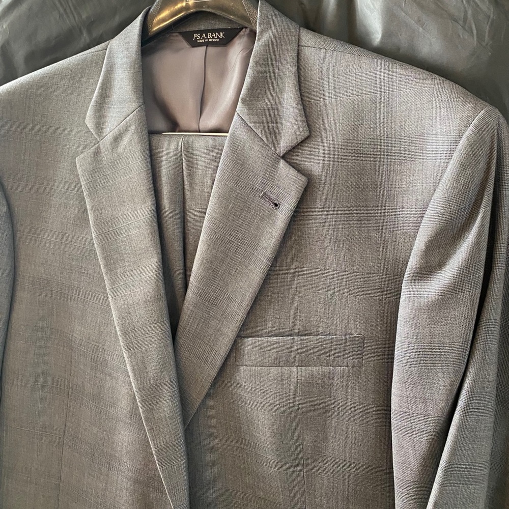 Jos A Bank Grey Suit
